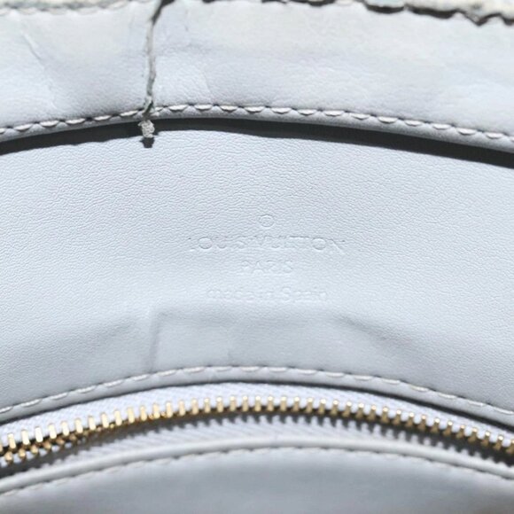 LOUIS VUITTON Monogram Vernis Houston Hand Bag Gris M91053 LV Auth ki5565 - Picture 11 of 16